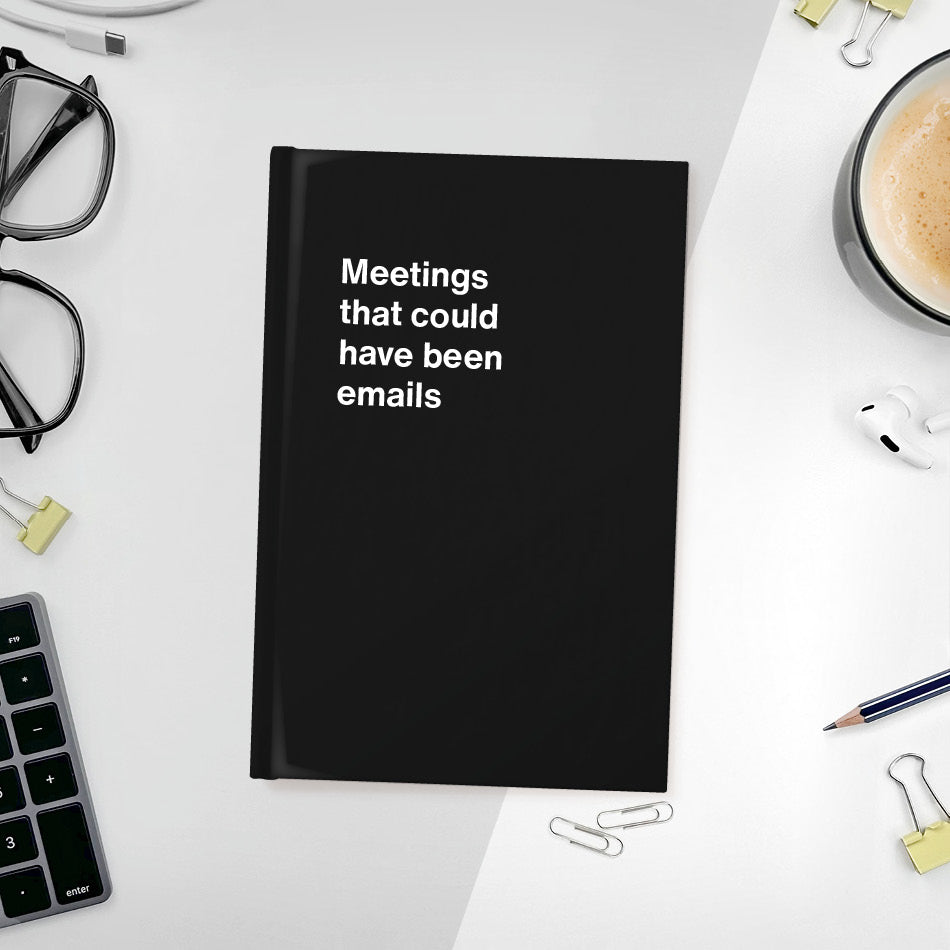 A funny notebook from WTF Notebooks® entitled 