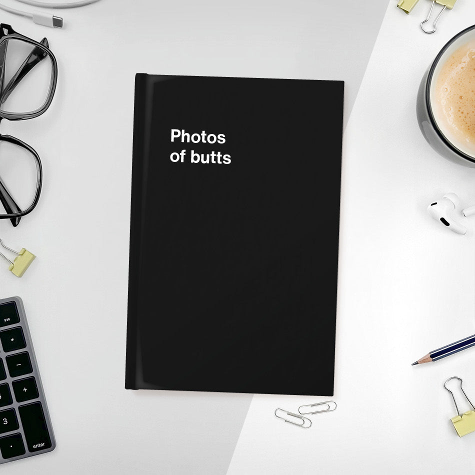 A funny notebook from WTF Notebooks® entitled 