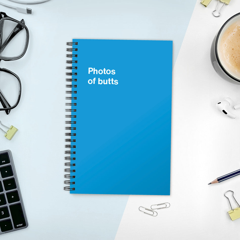 A funny notebook from WTF Notebooks® entitled 