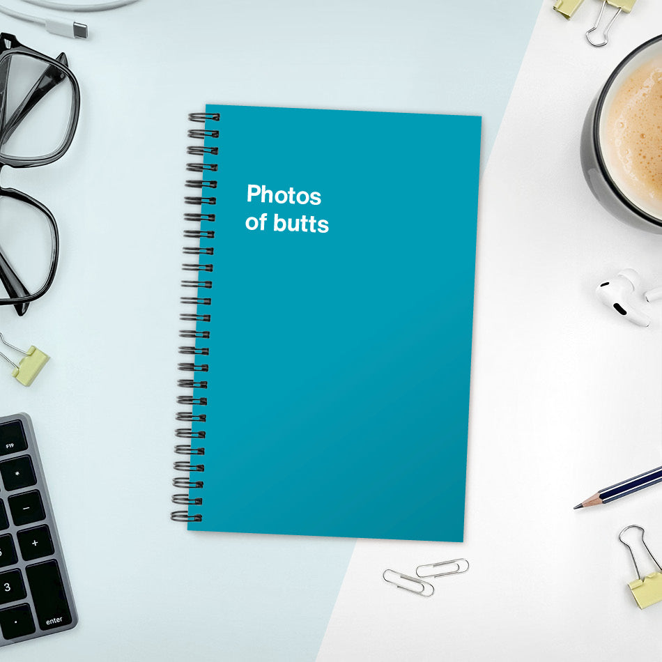 A funny notebook from WTF Notebooks® entitled 