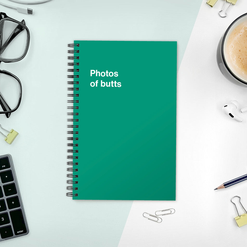 A funny notebook from WTF Notebooks® entitled 