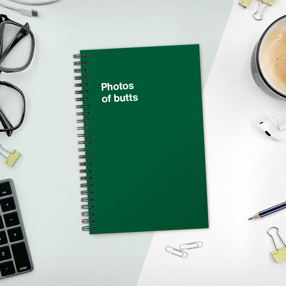A funny notebook from WTF Notebooks® entitled 
