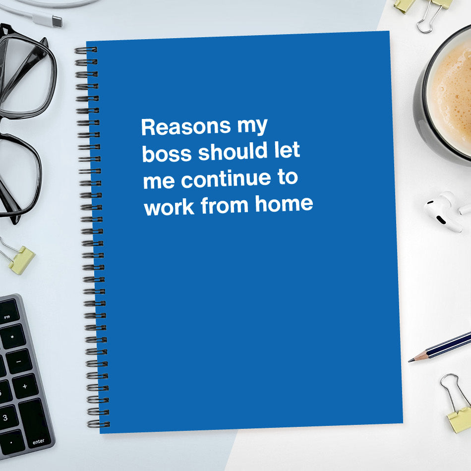A funny notebook from WTF Notebooks® entitled 