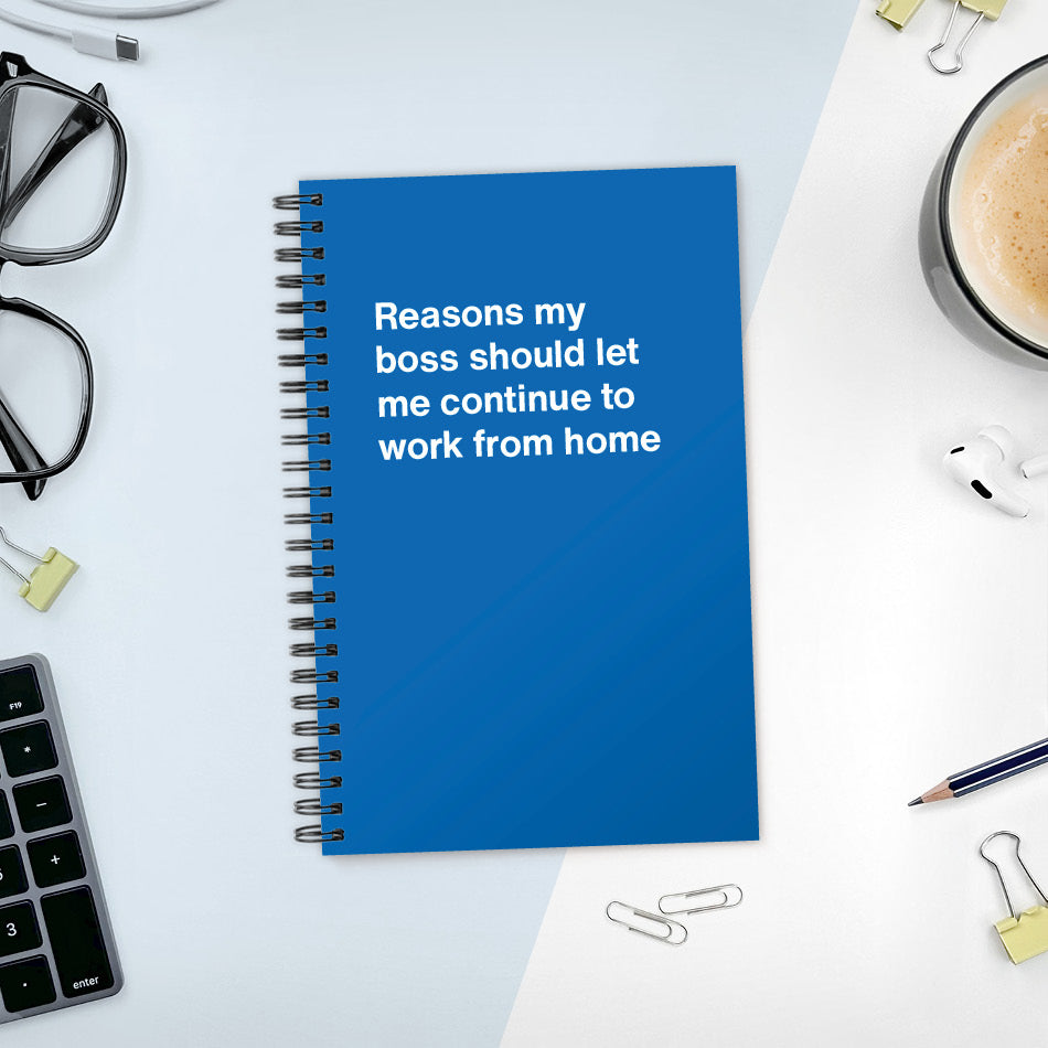 A funny notebook from WTF Notebooks® entitled 