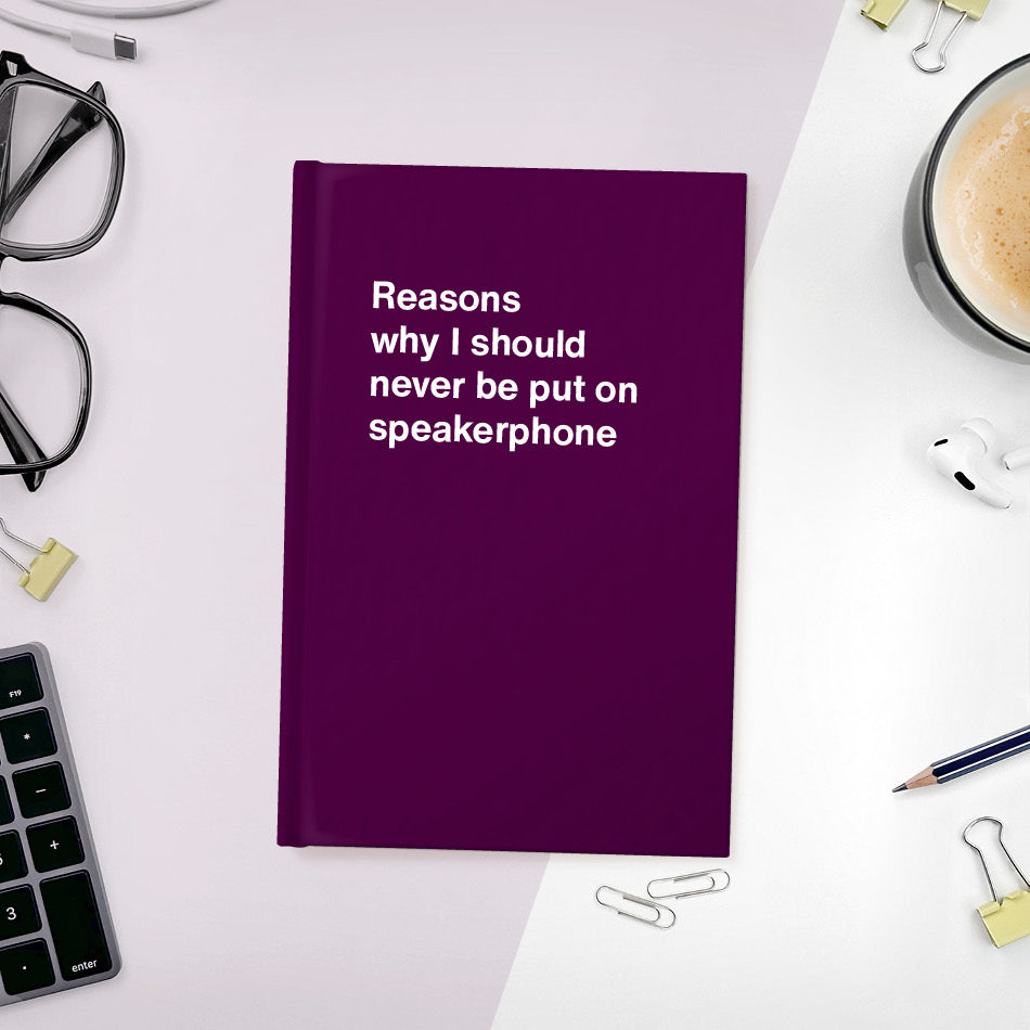 A funny notebook from WTF Notebooks® entitled 