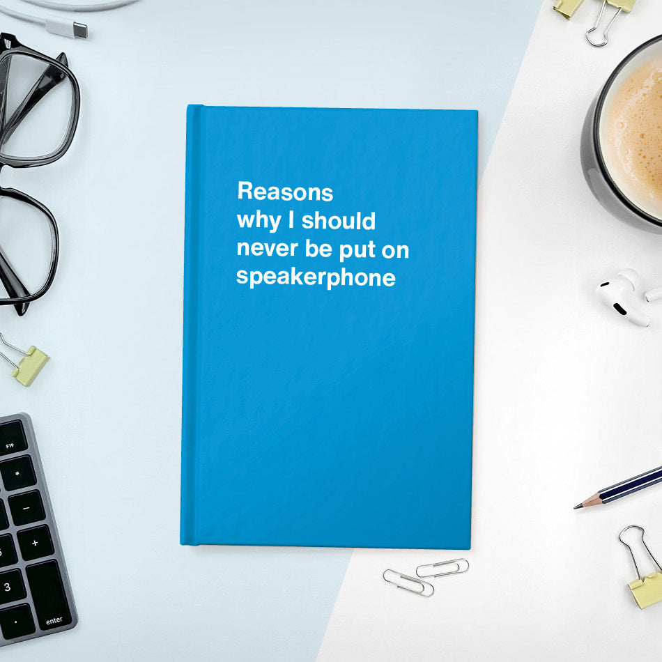 A funny notebook from WTF Notebooks® entitled 