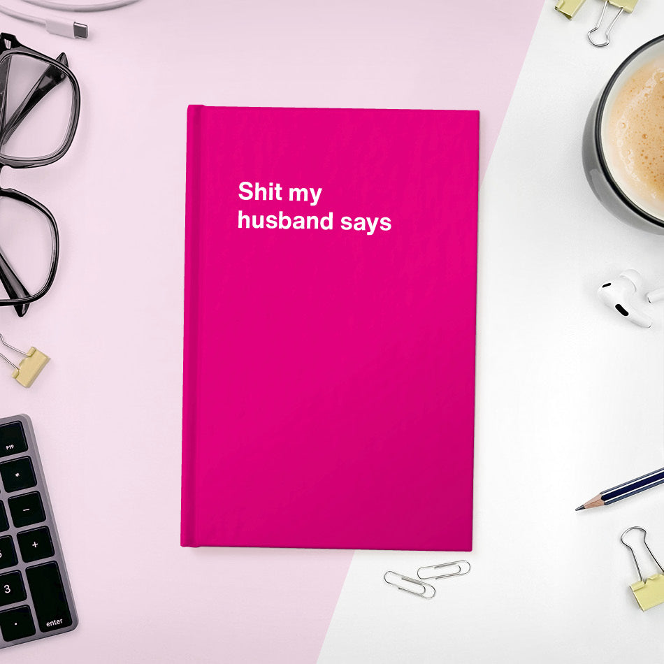 A funny notebook from WTF Notebooks® entitled 