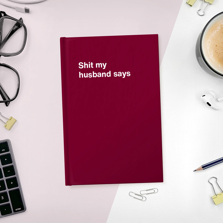 A funny notebook from WTF Notebooks® entitled 