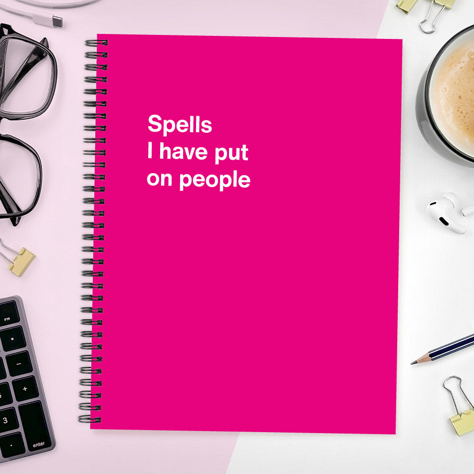 A funny notebook from WTF Notebooks® entitled 