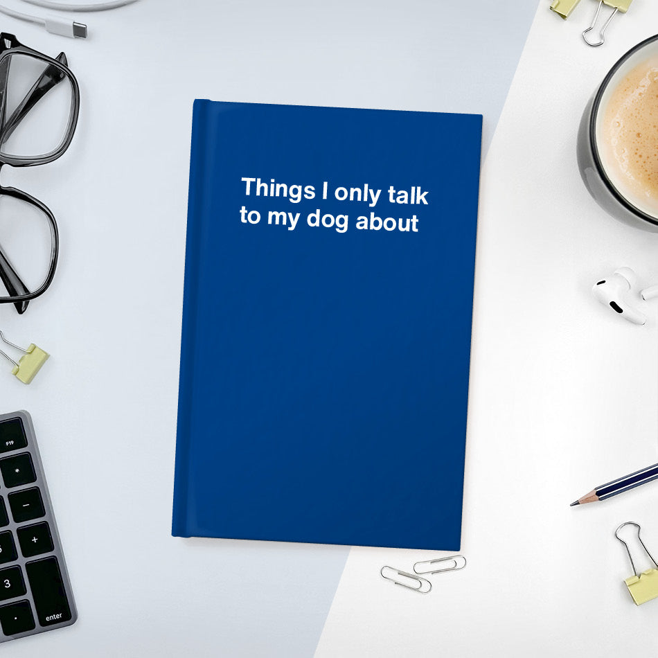 A funny notebook from WTF Notebooks® entitled 