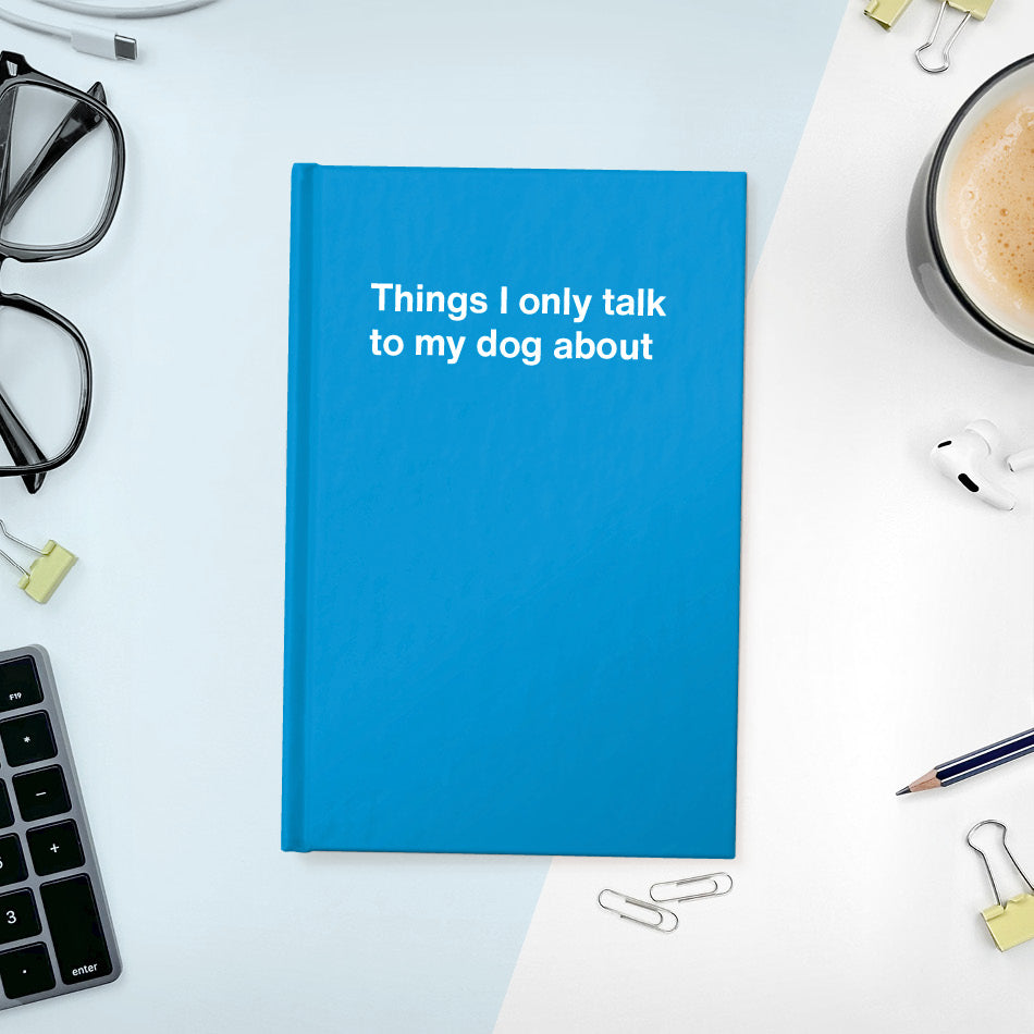 A funny notebook from WTF Notebooks® entitled 