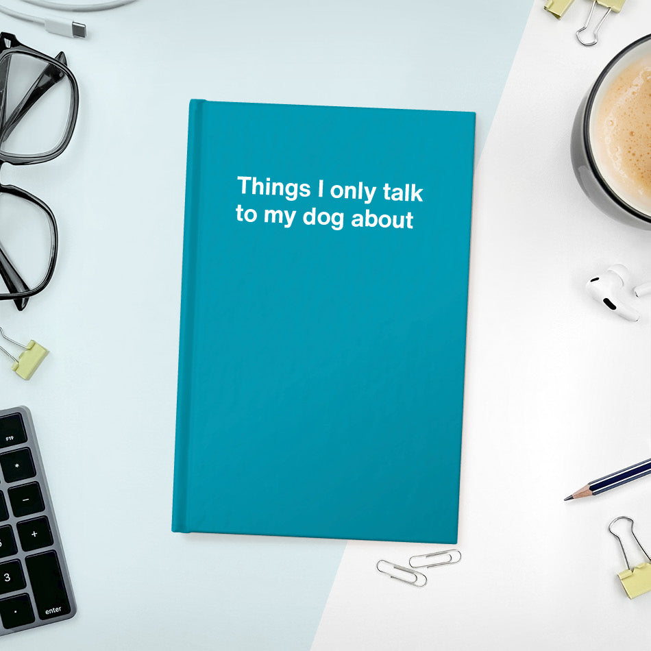 A funny notebook from WTF Notebooks® entitled 