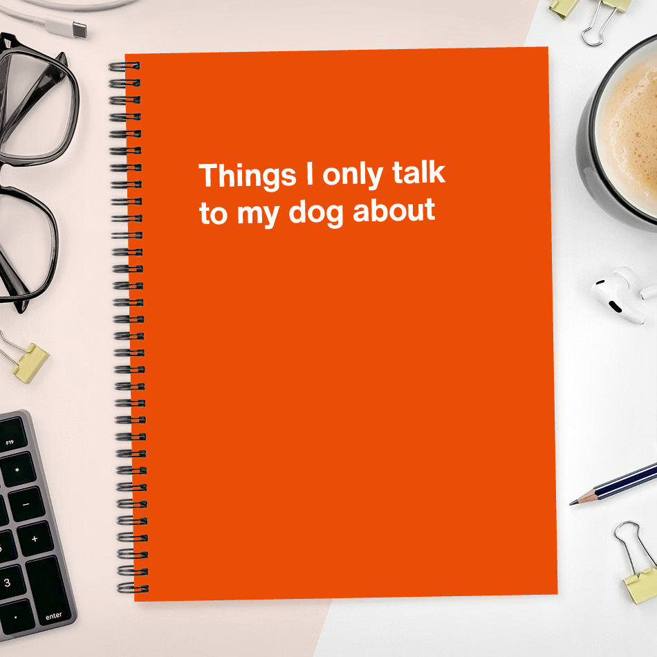 A funny notebook from WTF Notebooks® entitled 