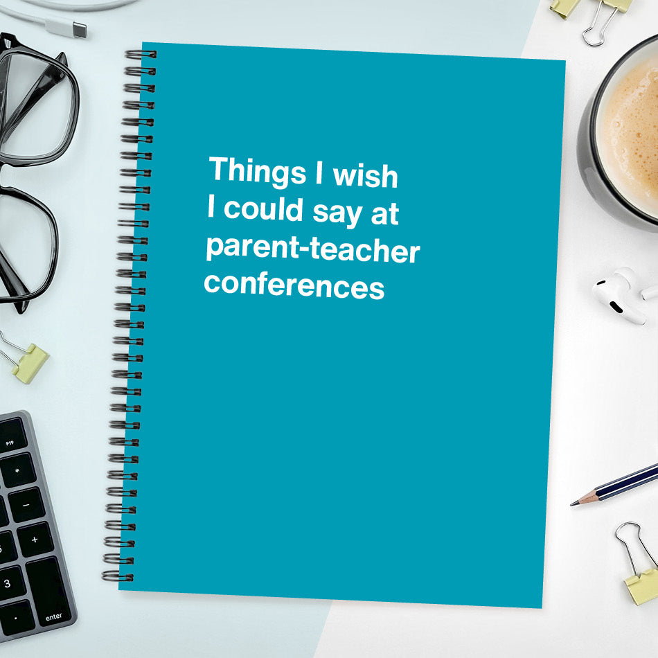 A funny notebook from WTF Notebooks® entitled 