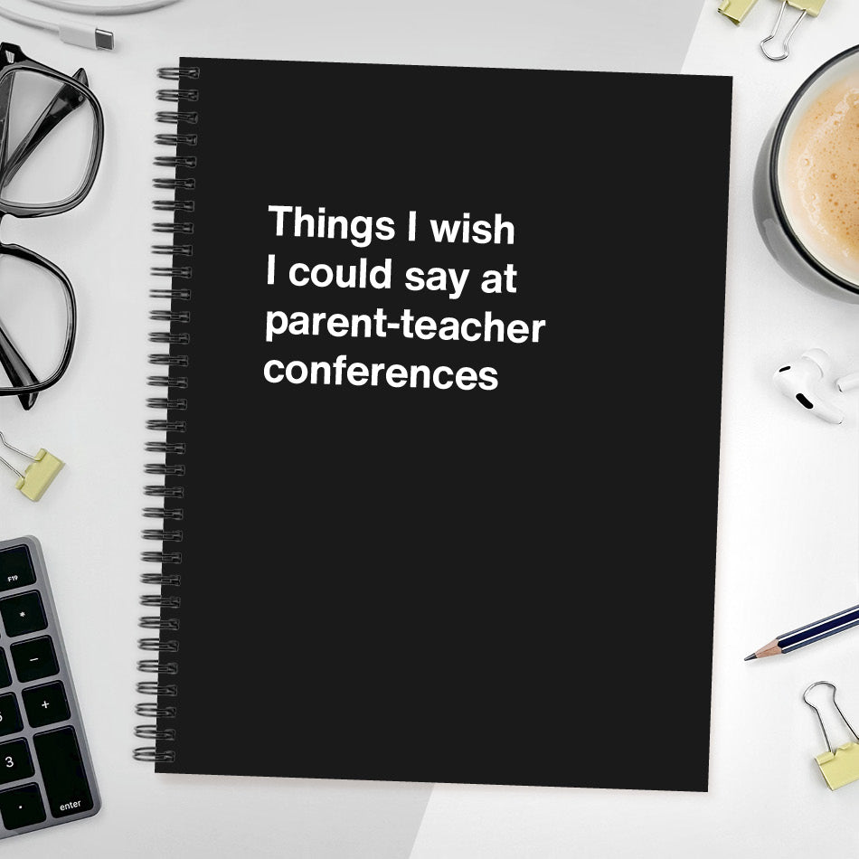 A funny notebook from WTF Notebooks® entitled 