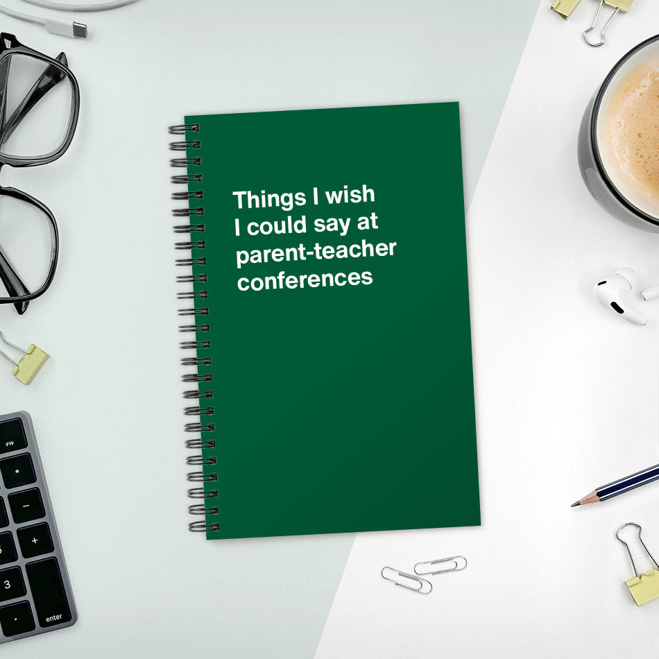A funny notebook from WTF Notebooks® entitled 