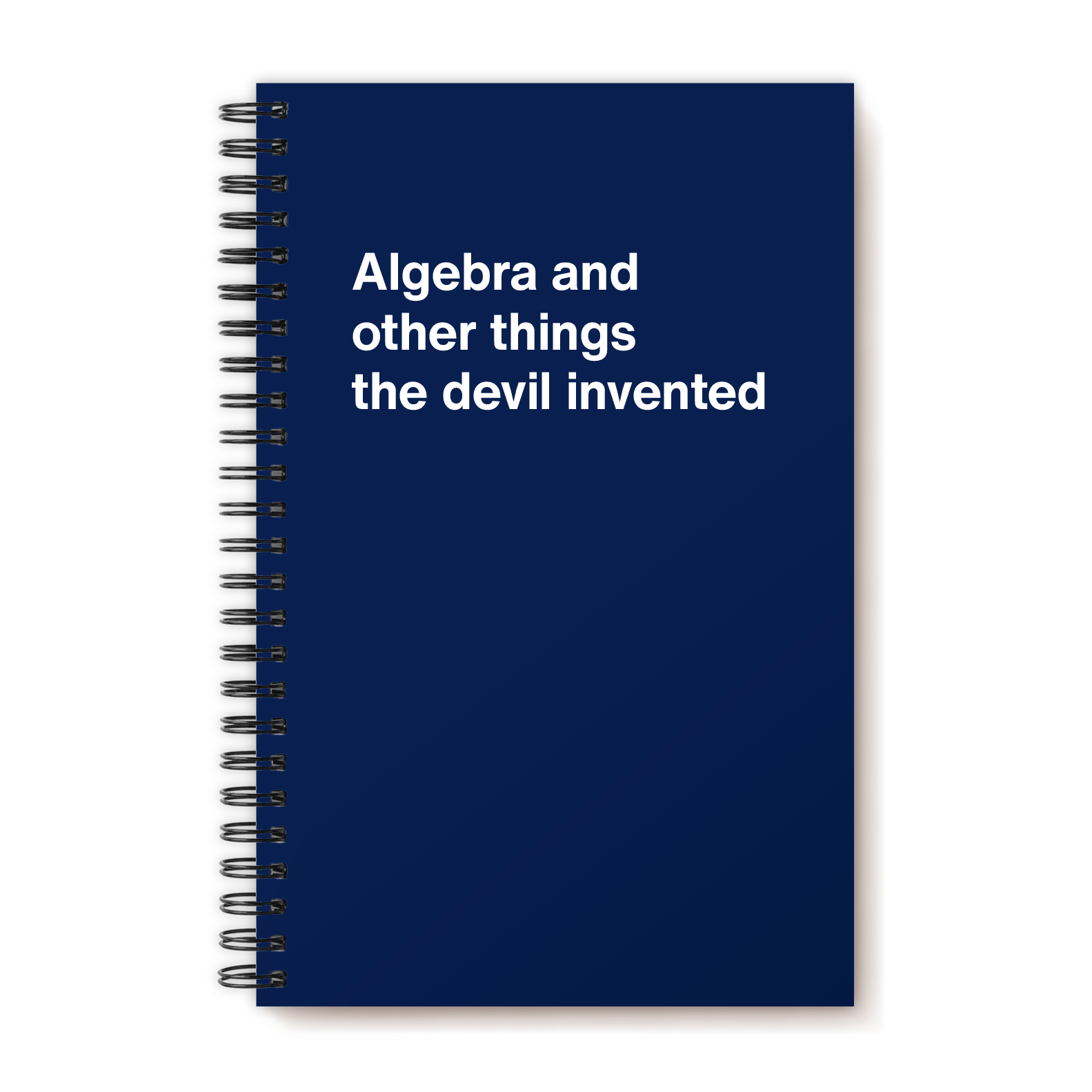 A funny notebook from WTF Notebooks® entitled 