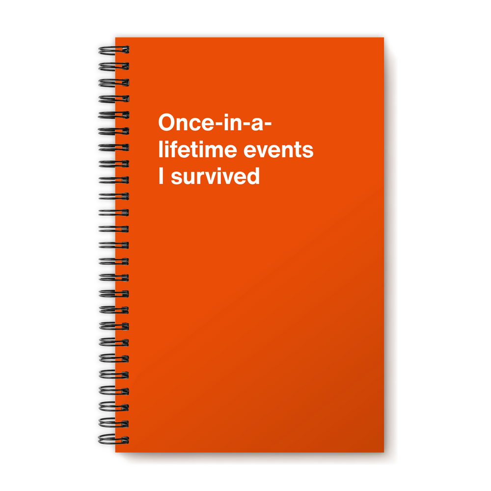 A funny notebook from WTF Notebooks® entitled 