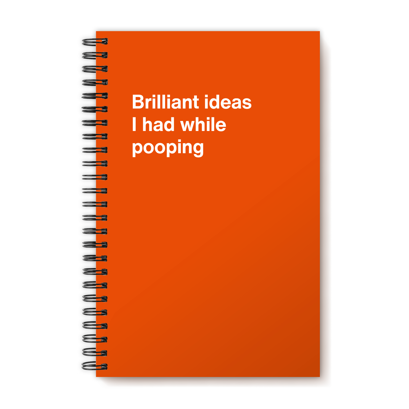 A funny notebook from WTF Notebooks® entitled 