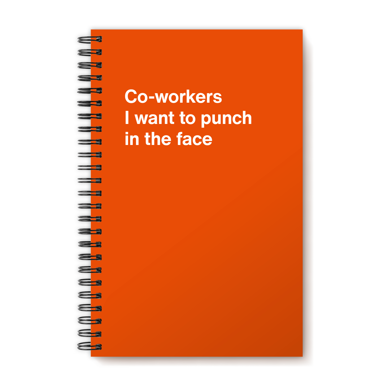 A funny notebook from WTF Notebooks® entitled 
