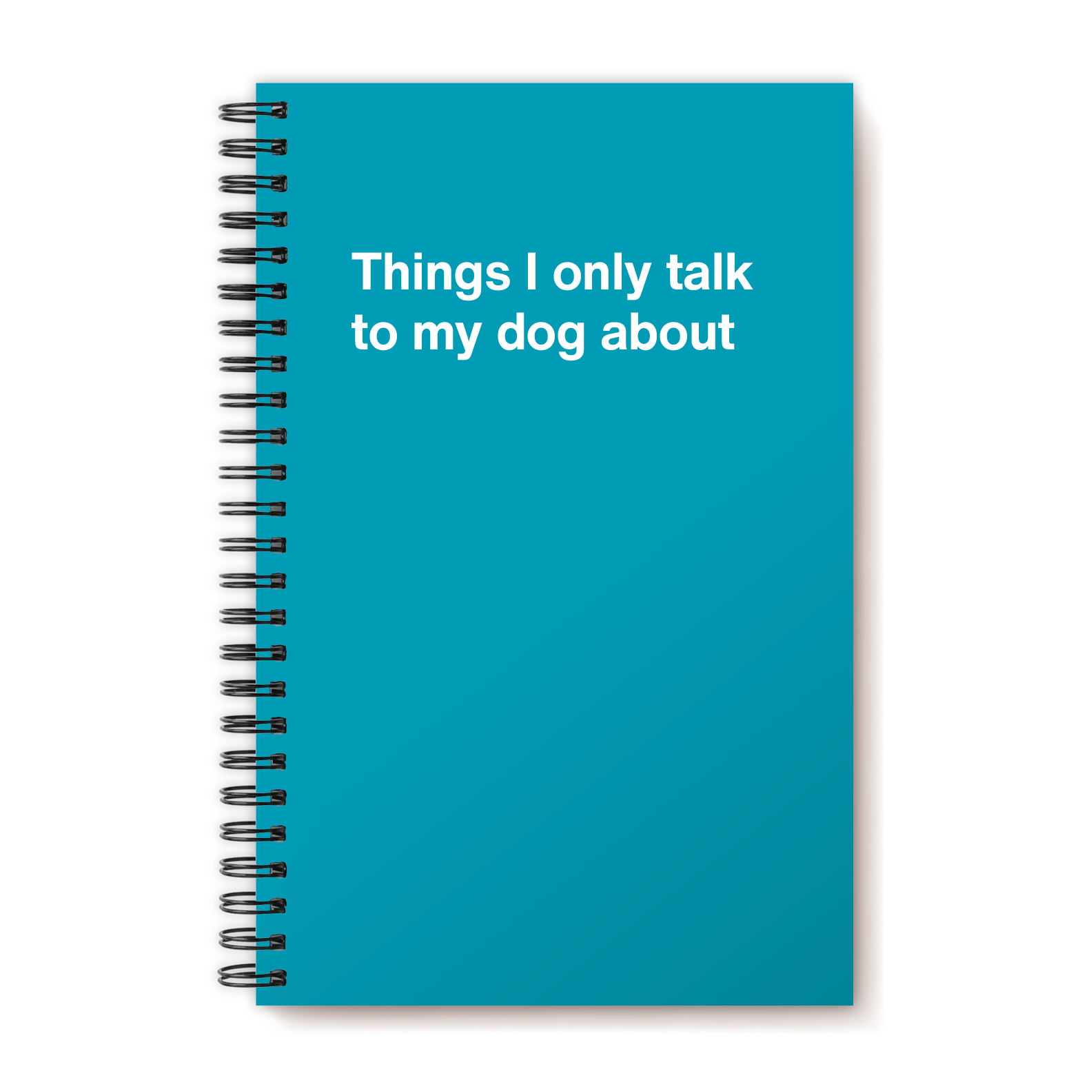 A funny notebook from WTF Notebooks® entitled 